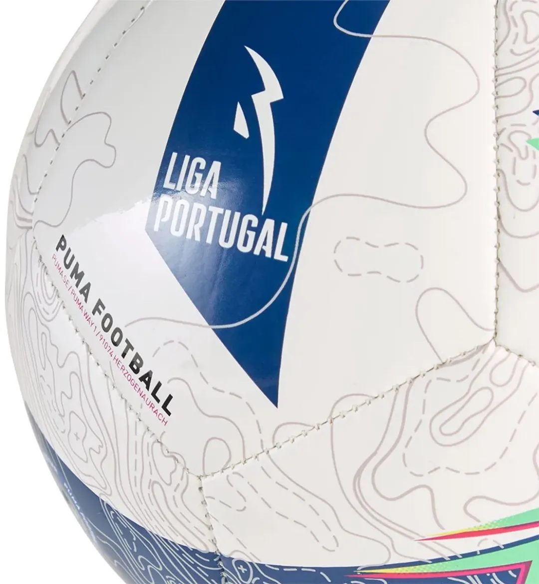 PUMA Orbita Liga Portugal Mini Voetbal - Wit