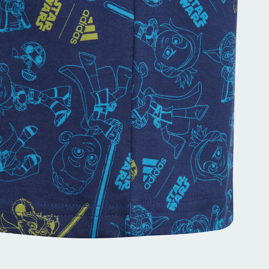 Adidas x Star Wars Young Jedi T-shirt - 110 - Blauw