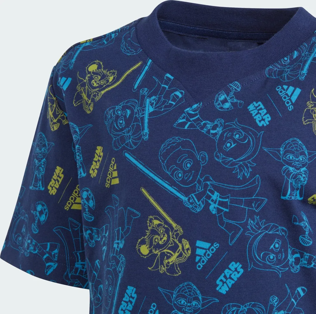 Adidas x Star Wars Young Jedi T-shirt - 110 - Blauw
