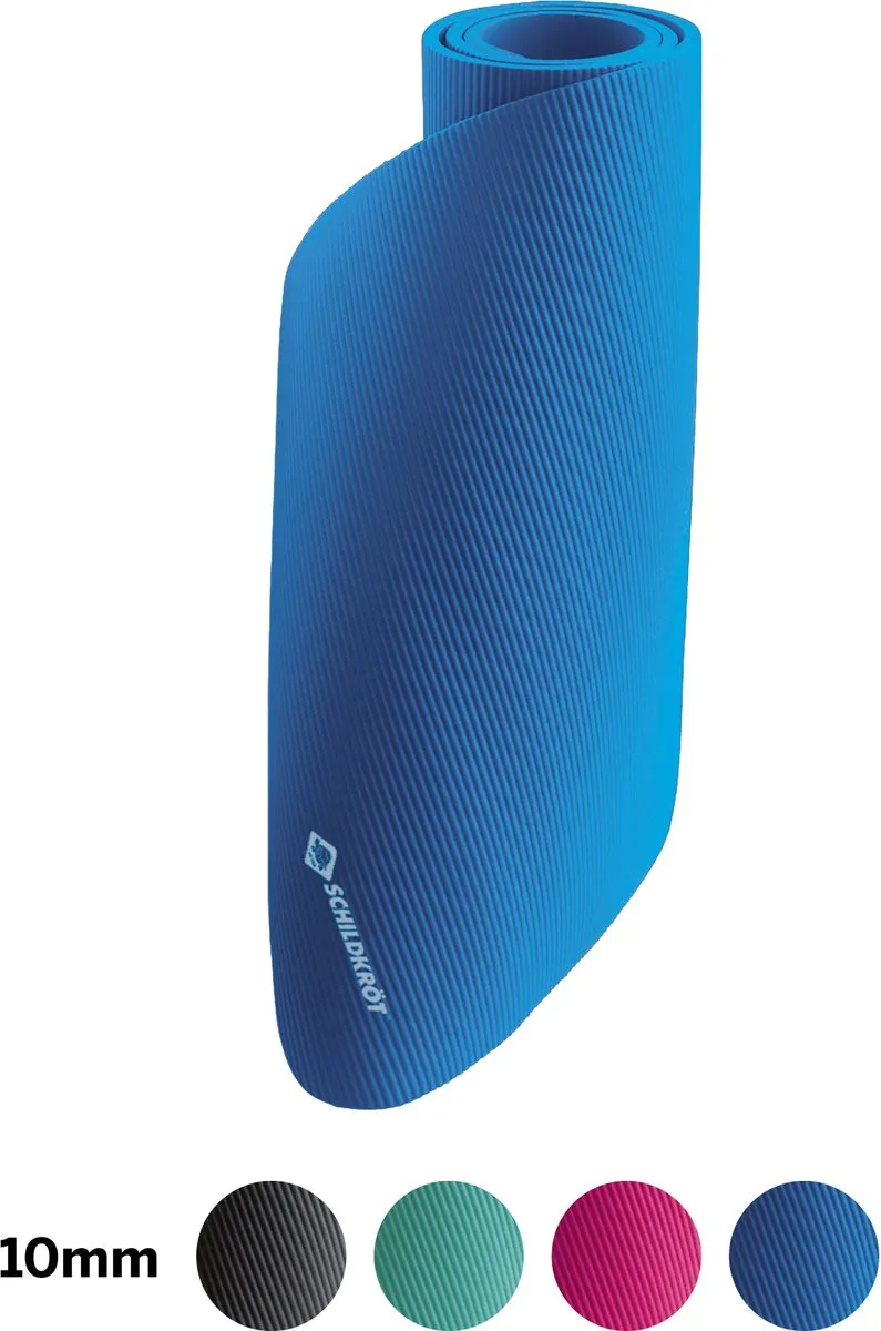 Schildkröt Fitnessmat 10mm Blauw