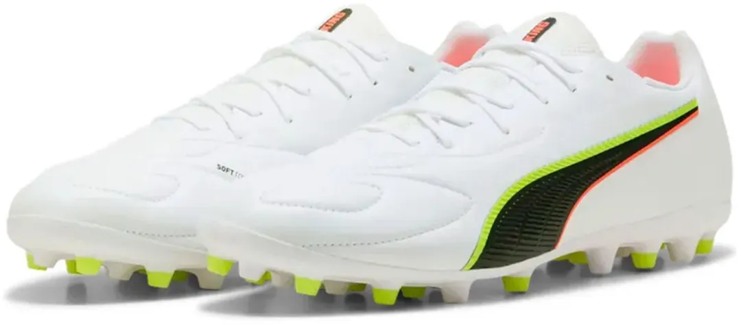 PUMA King 20 Match Mg Voetbalschoenen 44.5 - Wit