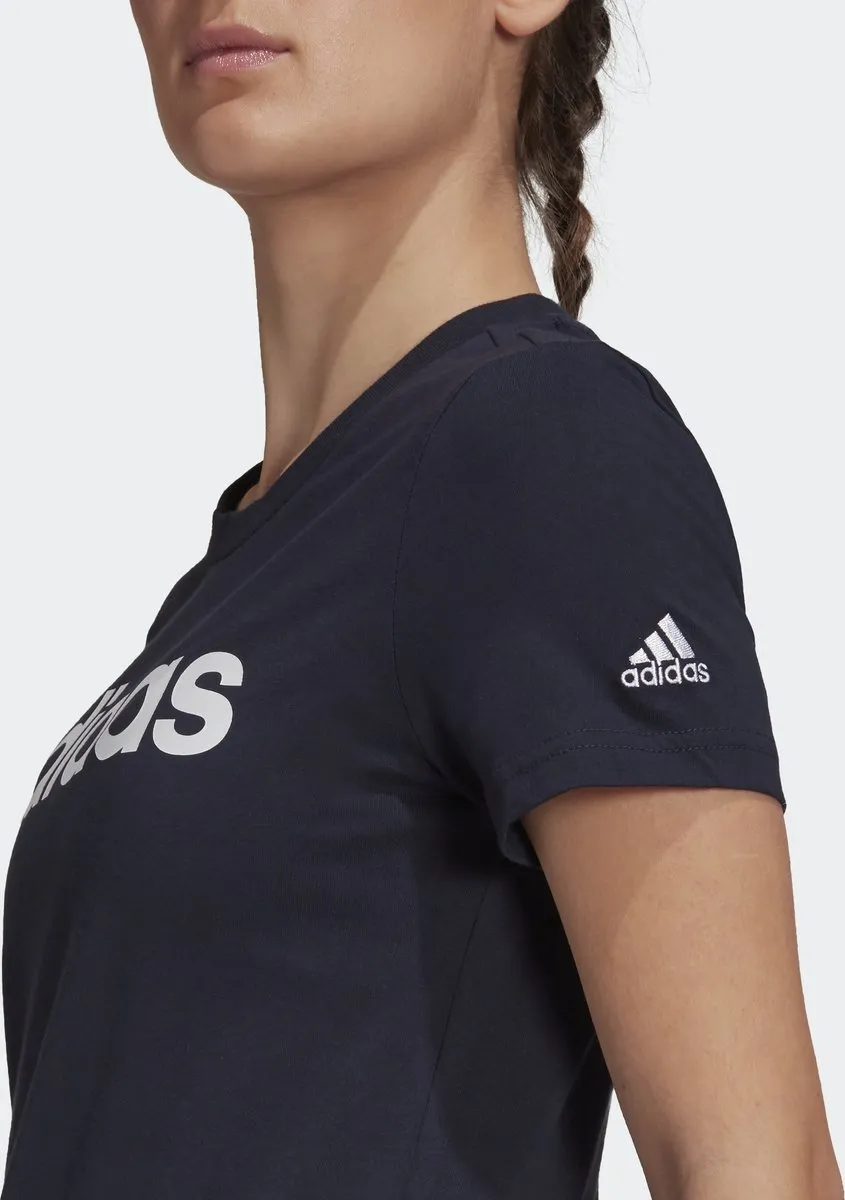 adidas Essentials Slim Logo T-shirt H07833 - Blauw S