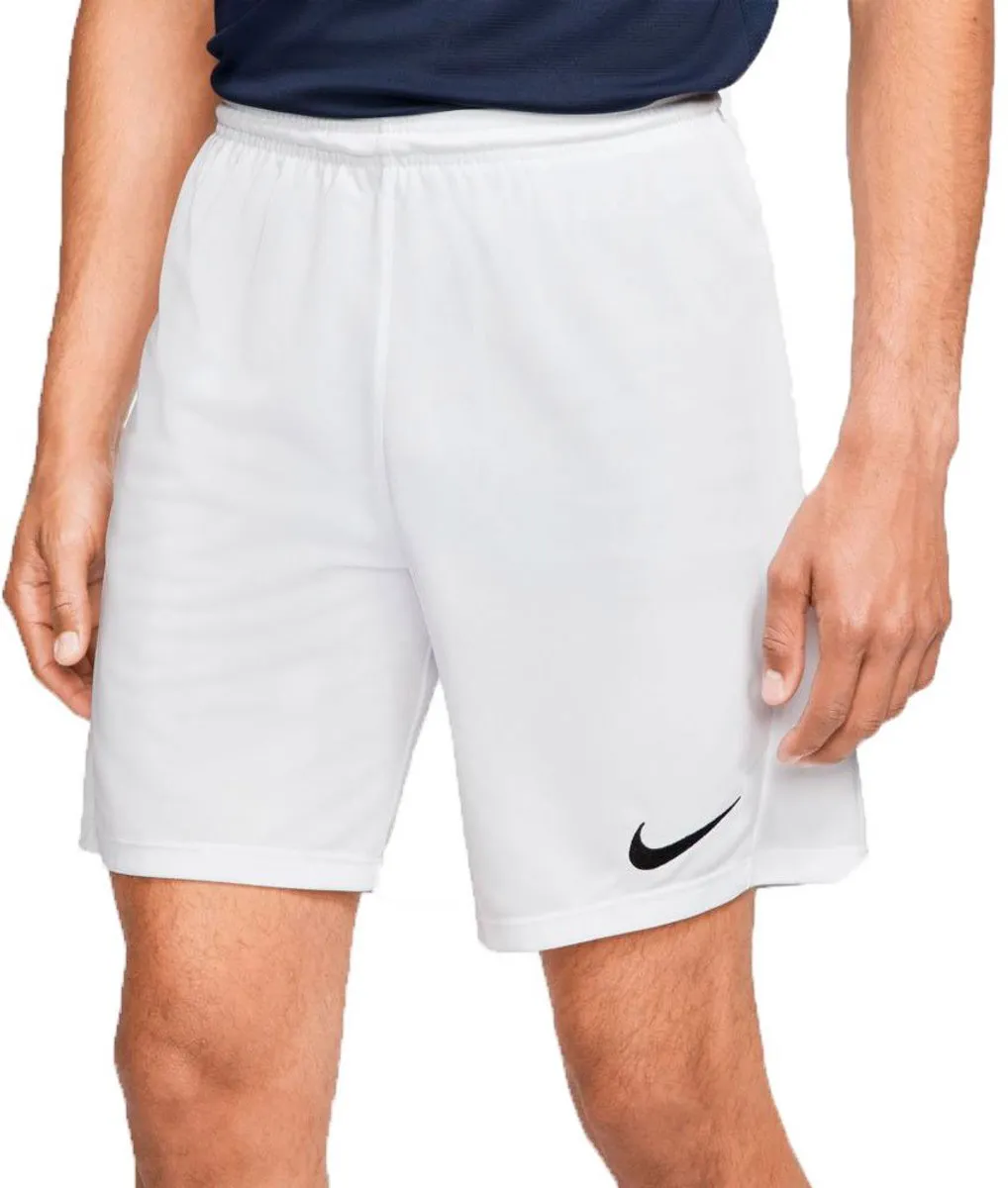 Nike Park III Short Heren - L - Wit/Zwart