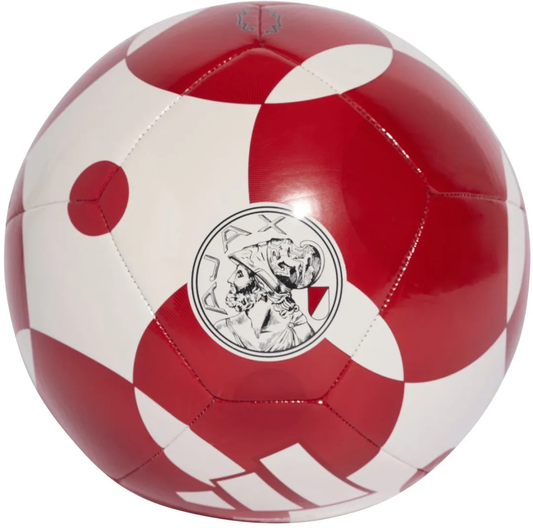 adidas Voetbal Ajax Club - Maat 5 - Rood/Wit
