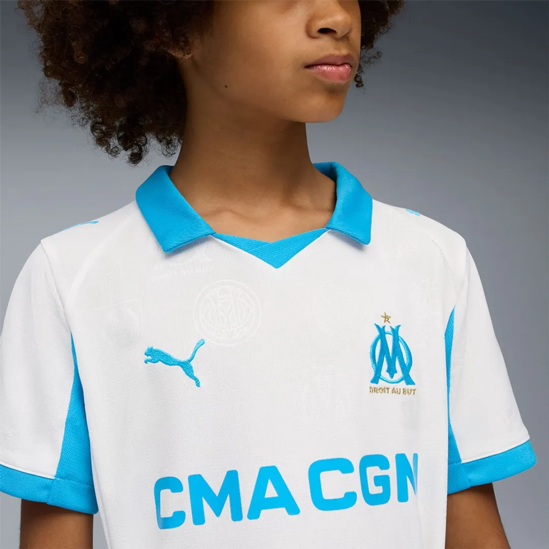 PUMA Olympique Marseille T-shirt Junior Wit 5-6 jaar