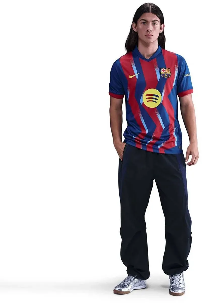 Nike FC Barcelona M NK DF JSY SS Stads Shirt Heren - Blauw L