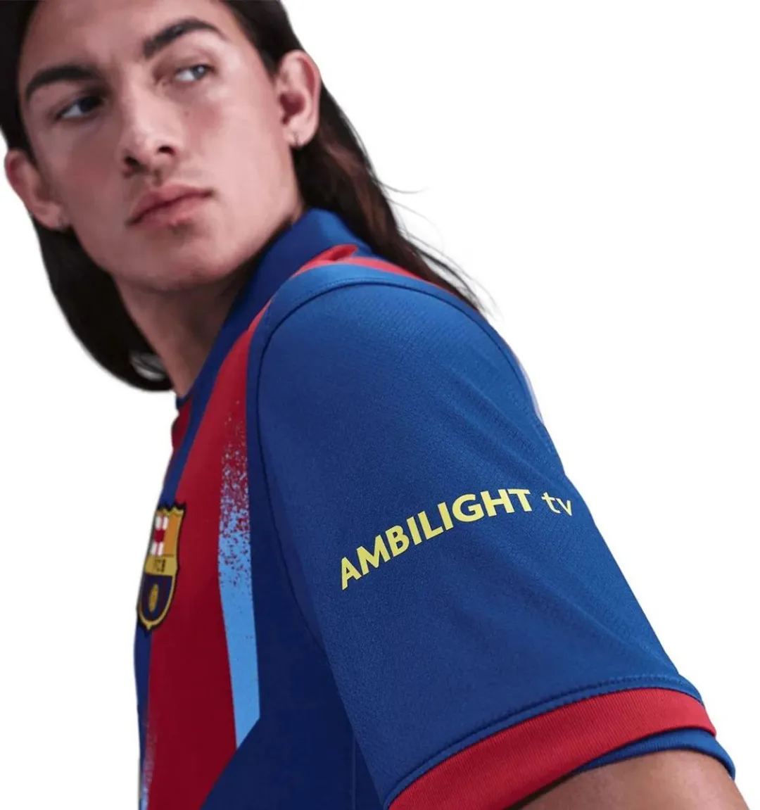Nike FC Barcelona M NK DF JSY SS Stads Shirt Heren - Blauw L