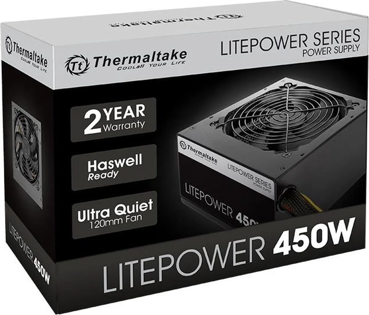 Thermaltake Litepower G2 LTP-0450P-2 Voeding 450W - Zwart