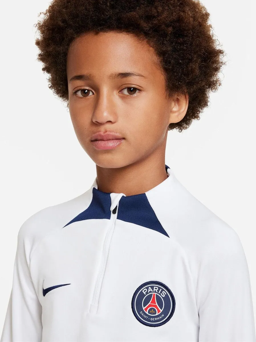 Nike Paris Saint-Germain Drill Top 2022-2023 - Kindermaat 128 - Wit