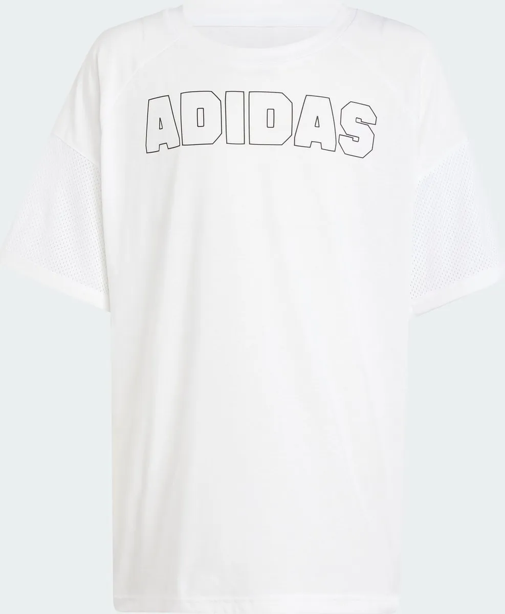 adidas AEROREADY Loose T-shirt Kids 152 - Wit