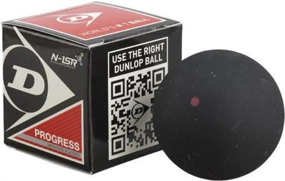 Dunlop Progress Squashballen - 12 Stuks - Zwart