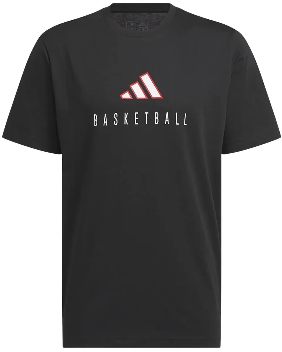 Adidas Worldwide Hoops T-shirt - Zwart L