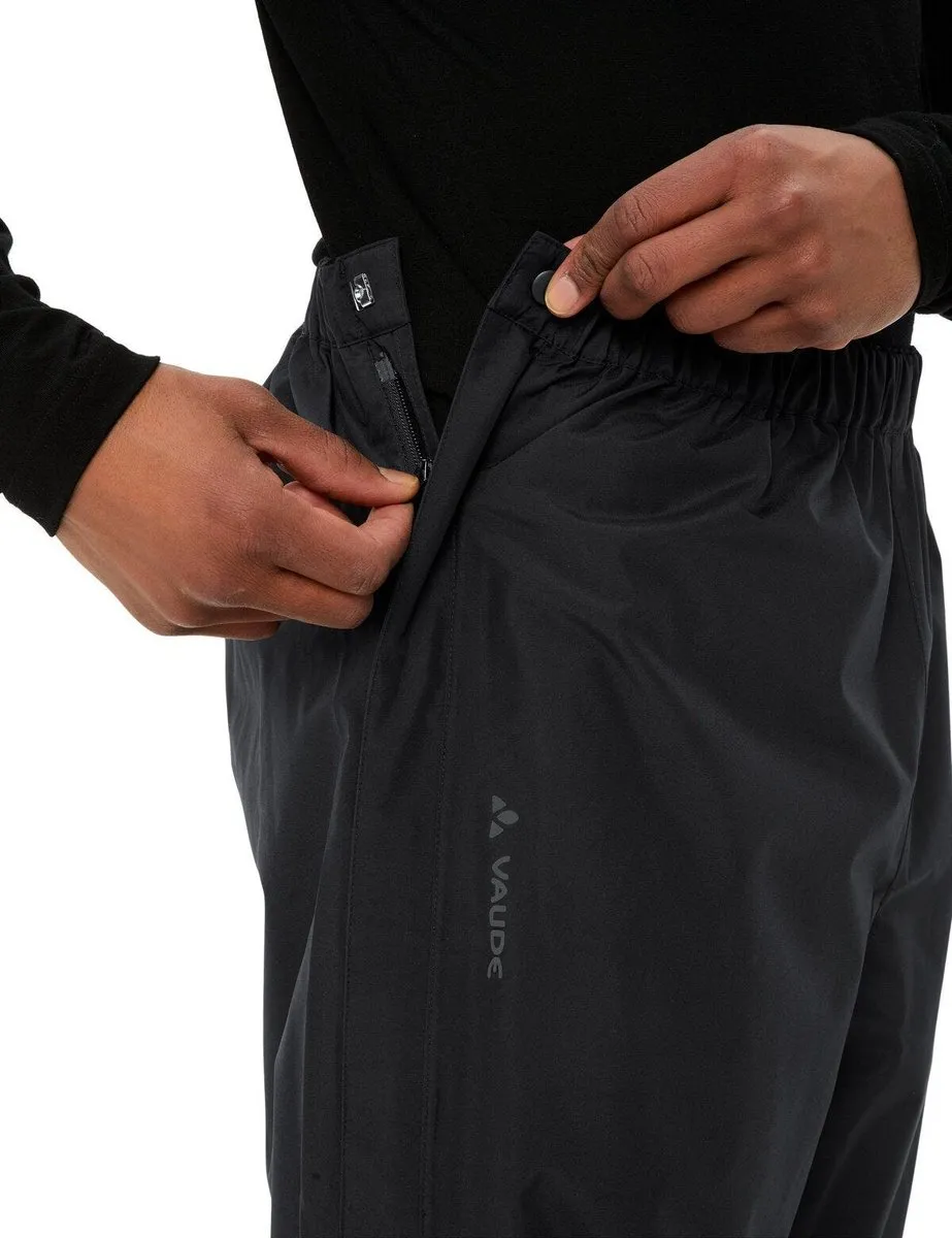 Vaude Fluid Full-zip Pants II Regenbroek Heren - S