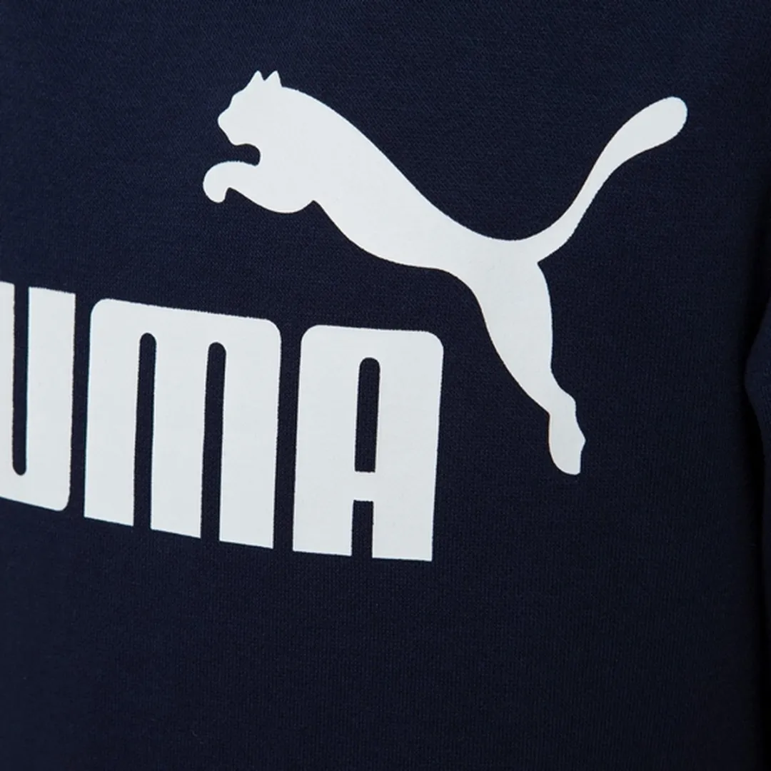 PUMA Essential Big Logo Hoodie FL B - Donkerblauw Maat 128