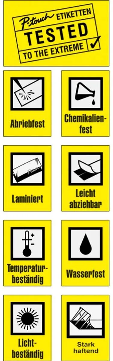 Brother TZE451 Tape 24mm - 8m - Zwart/Rood