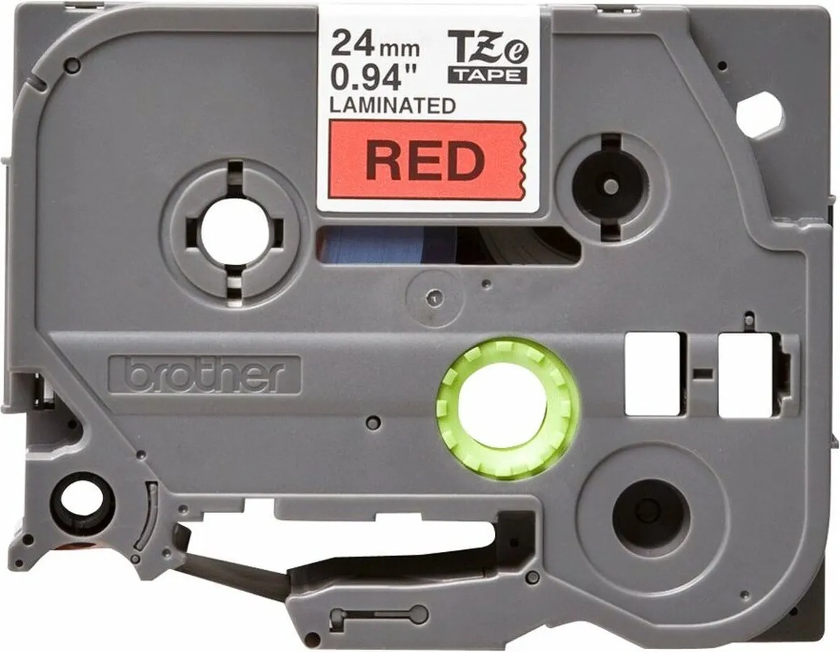 Brother TZE451 Tape 24mm - 8m - Zwart/Rood