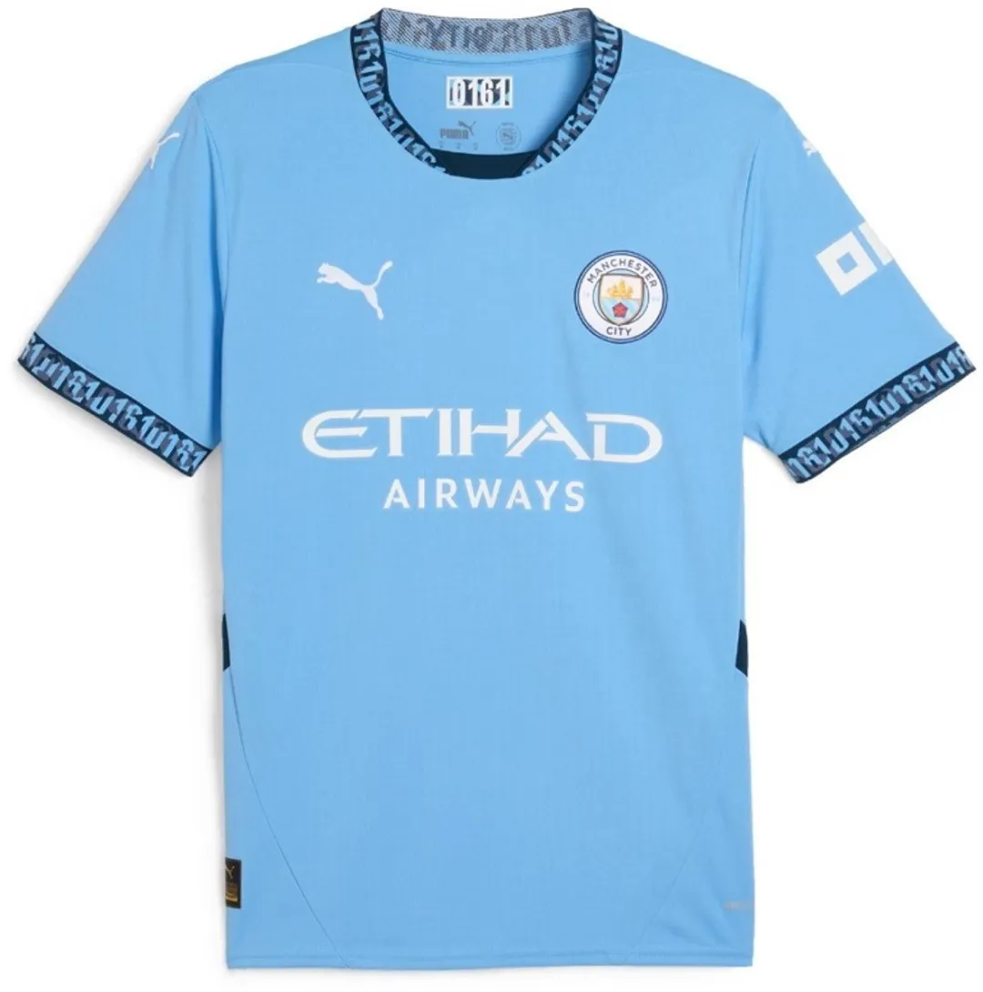 PUMA Manchester City Jr Home Shirt - 152 - Lichtblauw
