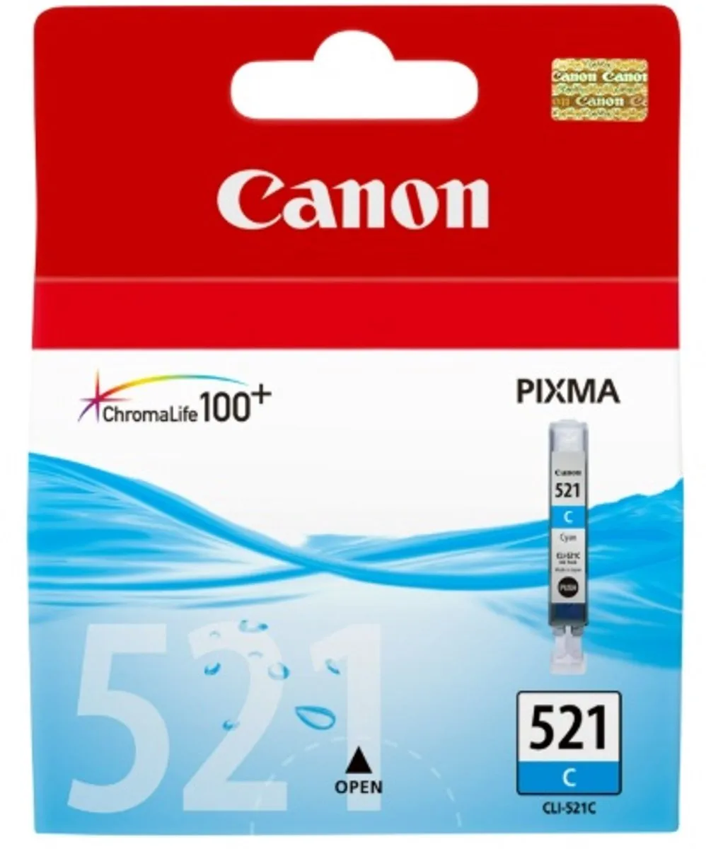 Canon CLI-521C Inktcartridge - Cyaan 9ml