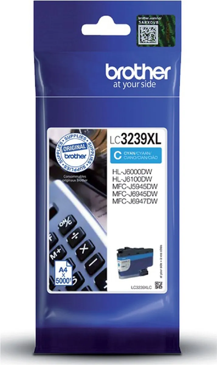 Brother LC-3239XLC Cyan XL-Inktcartridge