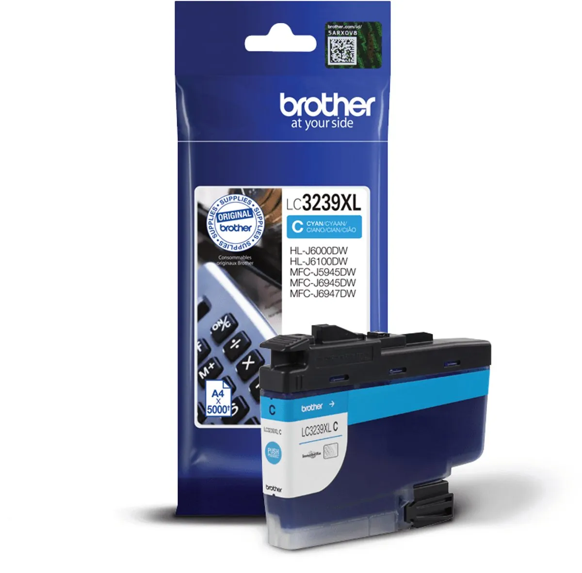 Brother LC-3239XLC Cyan XL-Inktcartridge