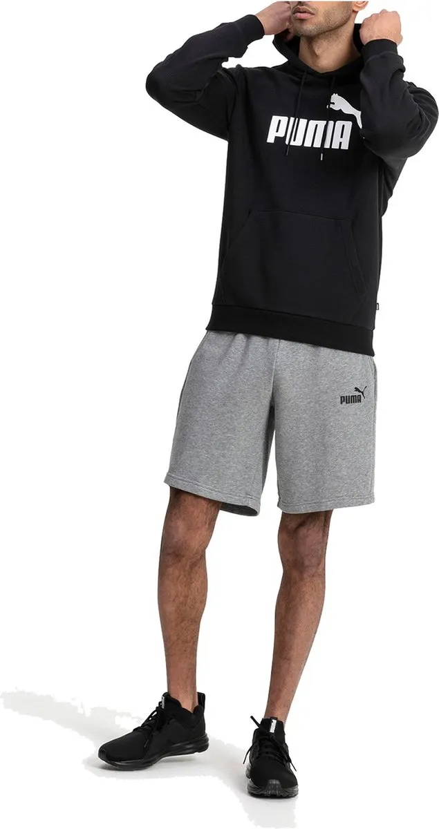 PUMA ESS Hoody TR Big Logo Herensweatshirt - 3XL - Zwart - afbeelding 6 van 6