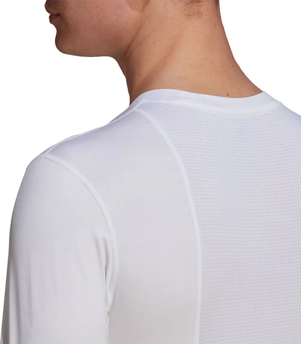 adidas Techfit Compression Longsleeve Sportshirt GU7334 - XL - Wit