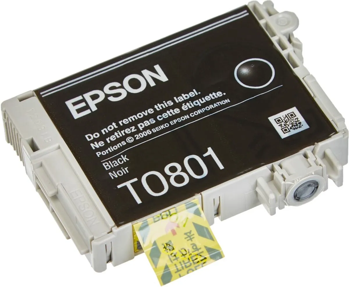Epson T0801 Inktcartridge - Zwart - 7ml
