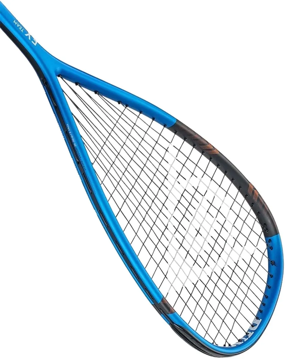Dunlop FX Team 130 Squashracket - Blauw/Zwart
