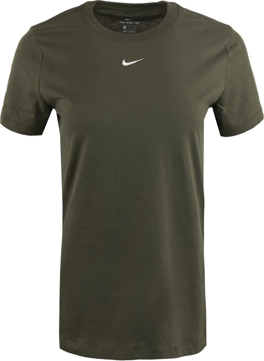 Nike Sportswear Essential Sportshirt M - Donkergroen