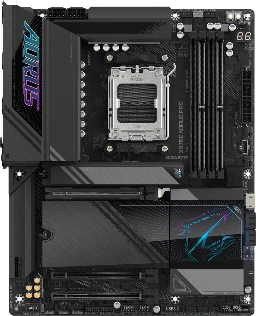 Gigabyte X870E AORUS PRO Moederbord - AM5
