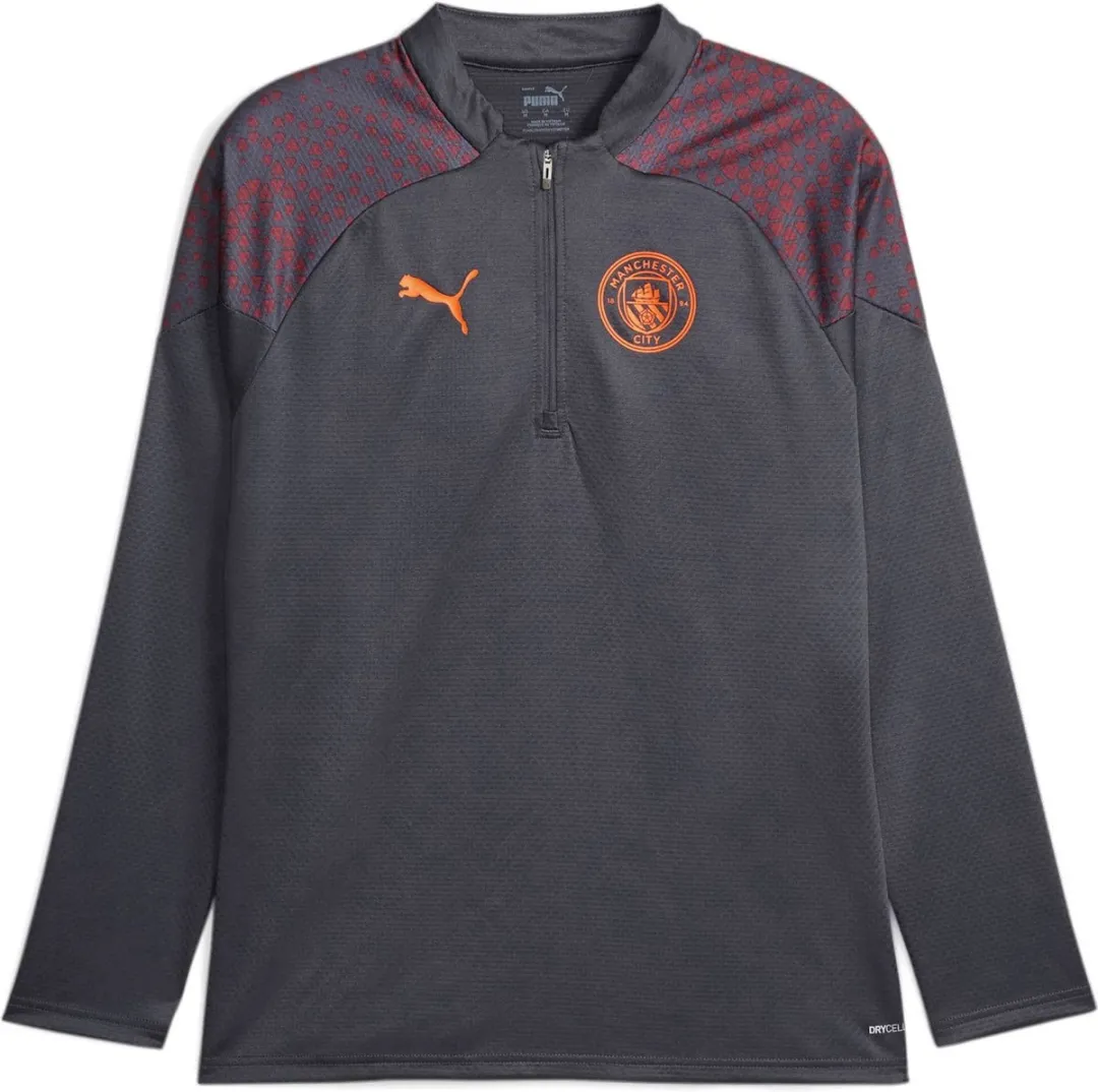 PUMA MCFC Training 1/4 Zip Top Heren - Grijs - S