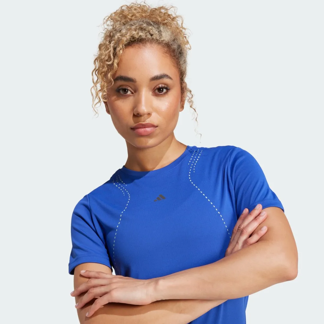 adidas Performance HEAT.RDY HIIT T-shirt IX7868 - Blauw - afbeelding 6 van 6