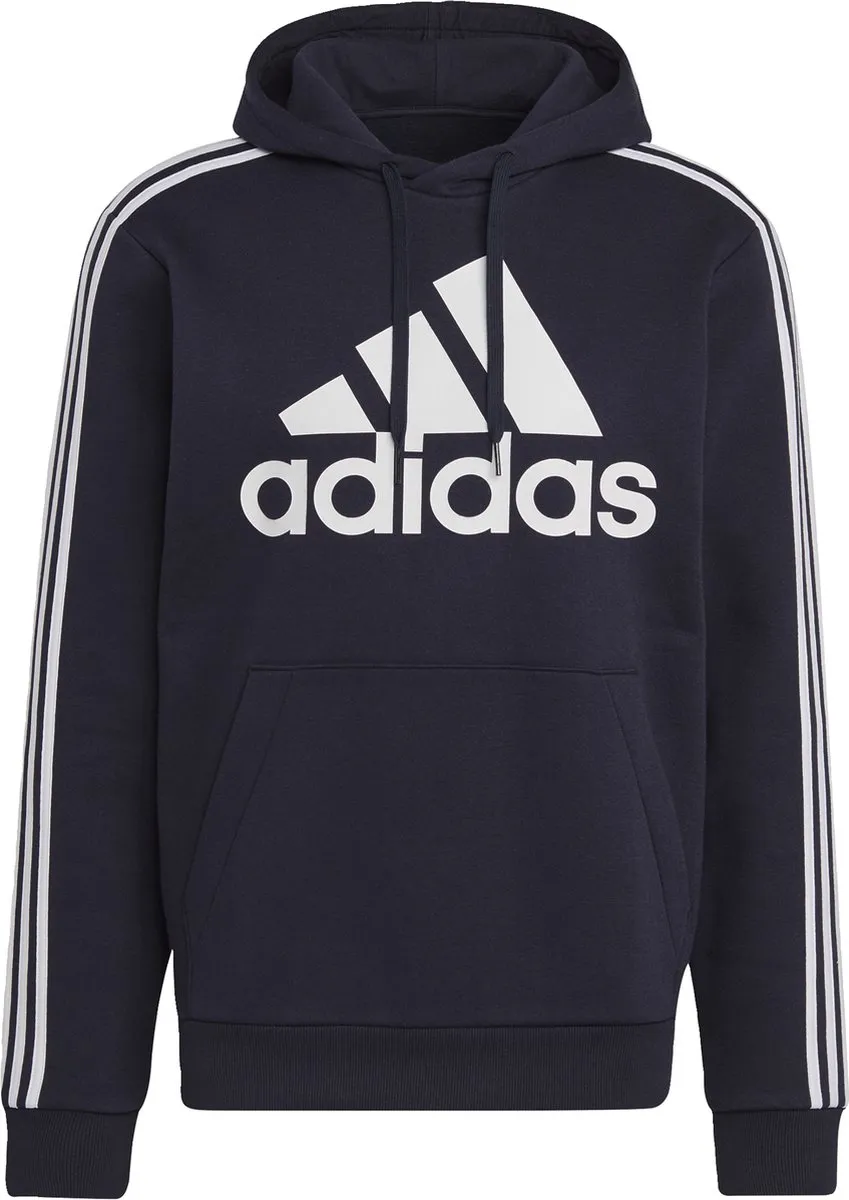 adidas Essentials Fleece 3-Stripes Hoodie - Heren - Blauw XL