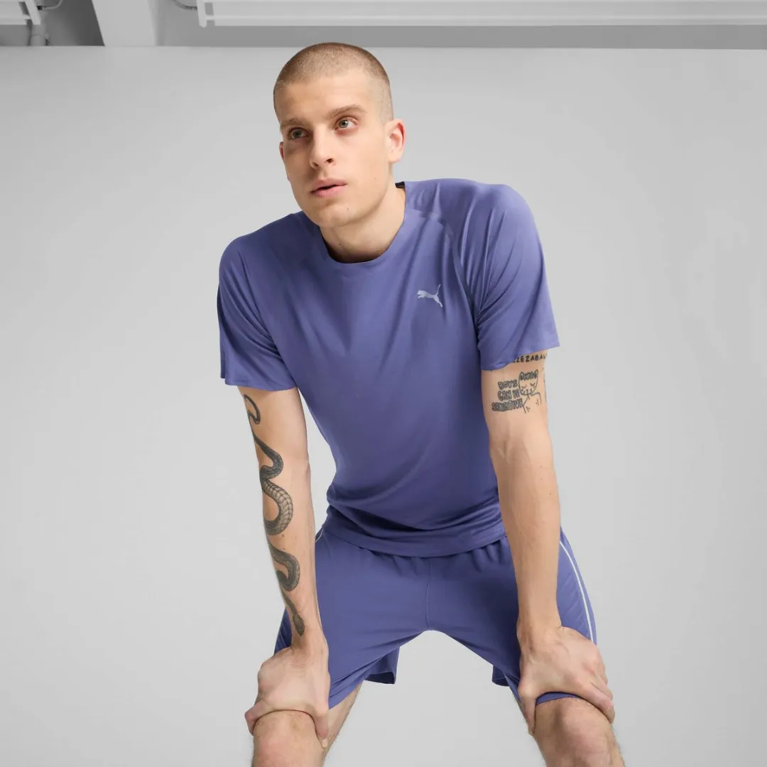 PUMA M Run Cloudspun T-shirt - XL - Blauw