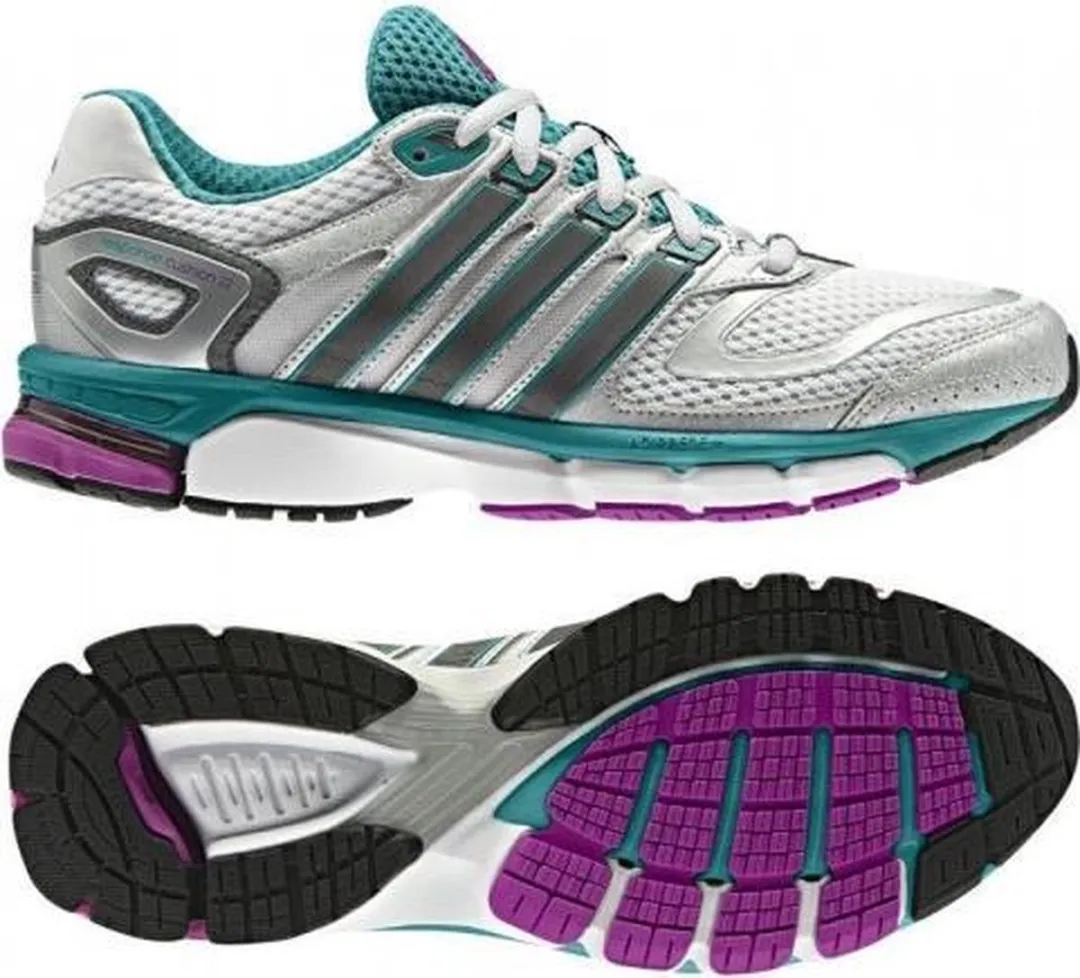adidas Response Cushion 22 W Sportschoenen 36 2/3 - Wit/Zilvergrijs