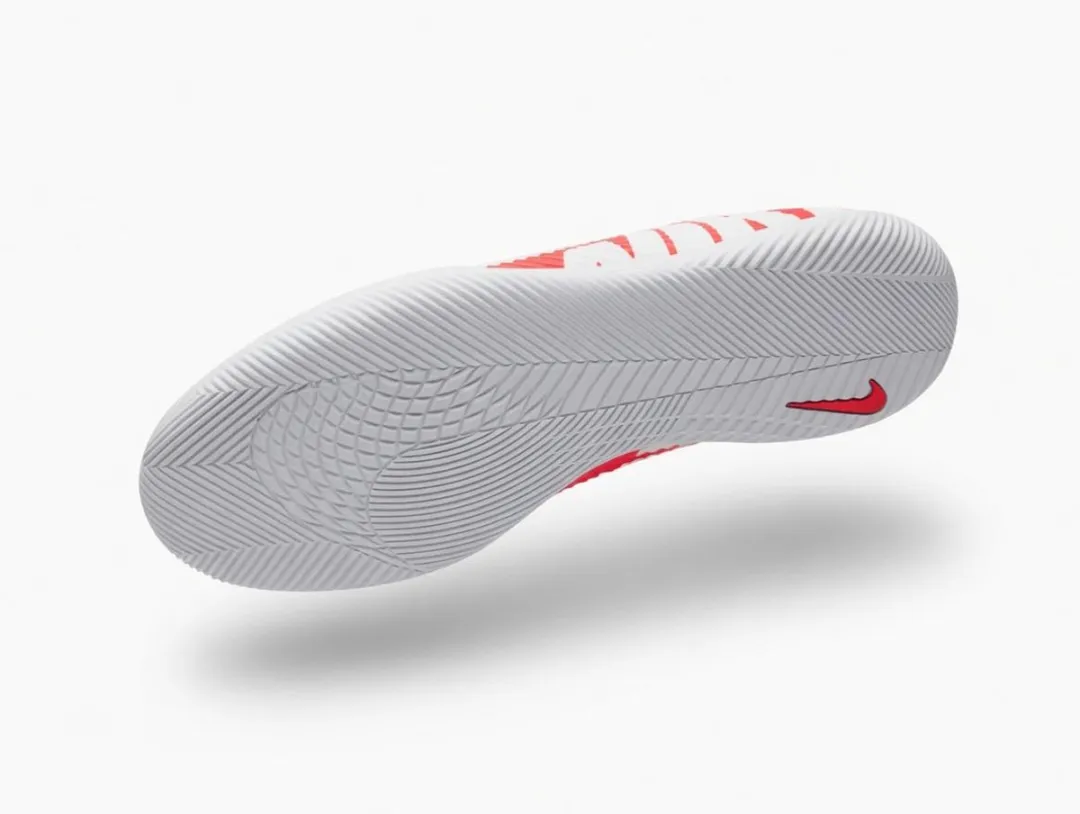 Nike Vapor 15 Club IC Zaalvoetbalschoenen 45 - Wit/Zwart/Rood