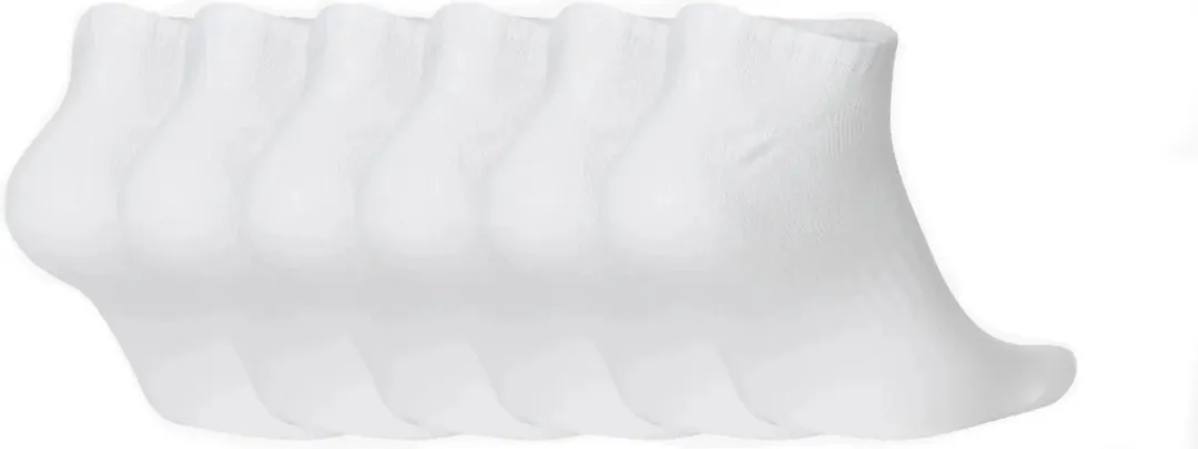 Nike Everyday Lightweight Sokken SX7679-100 - 6 Stuks - Wit/Zwart