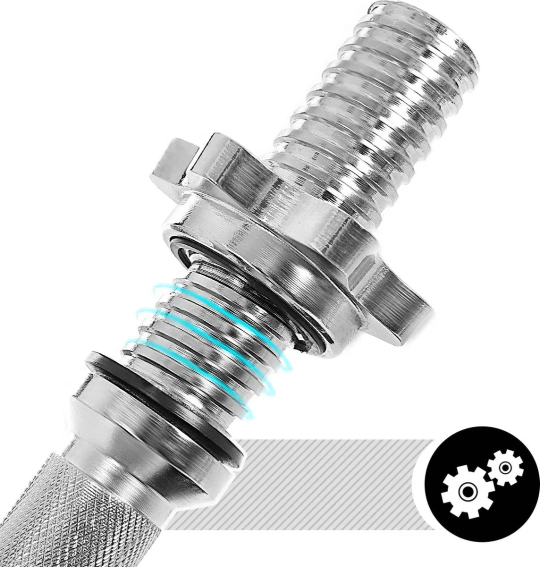 Songmics Halterset 2x10kg Gietijzer - 20kg Totaal - Zilver/Zwart