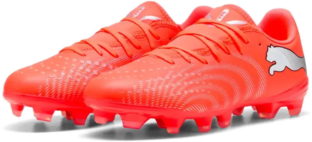PUMA Future 9 Play FG/AG Dames Voetbalschoenen - Rood/Oranje - EU 40
