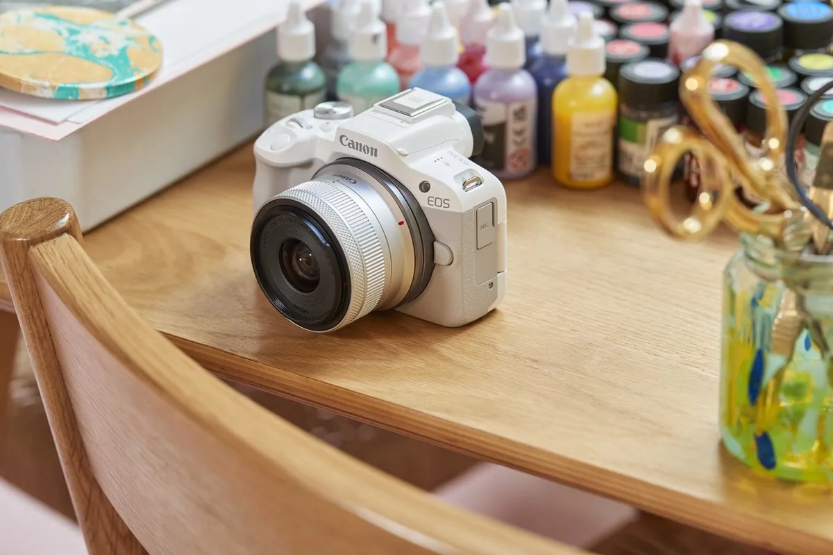 Canon EOS R50 RF-S 18-45 IS STM - 24.2 MP - Wit