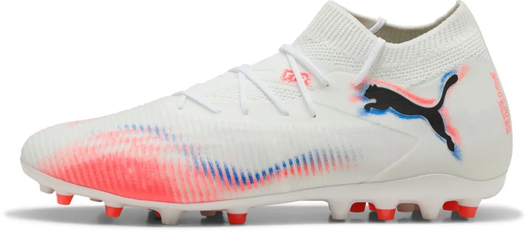 PUMA Future 8 Match Mg Voetbalschoenen - Maat 40 - Wit