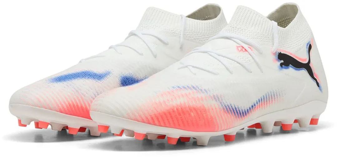 PUMA Future 8 Match Mg Voetbalschoenen - Maat 40 - Wit