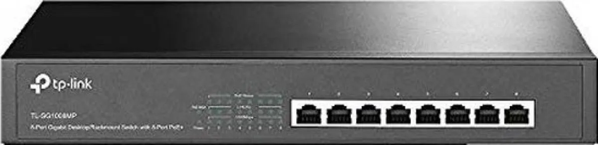 TP-Link TL-SG1008MP Netwerkswitch 8 PoE+ Poorten - 65W - Zwart