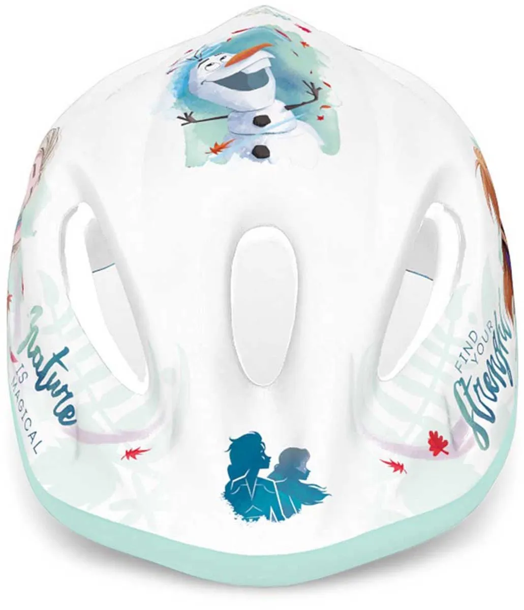 Disney Frozen 2 Fietshelm - Wit/Lichtblauw - Maat 52-56cm