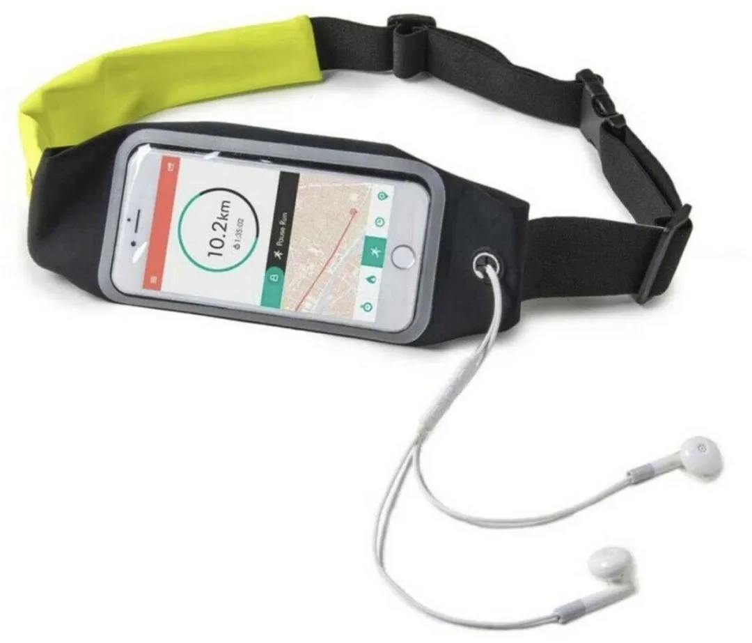 Celly RunBelt Duo Smartphonehouder Geel