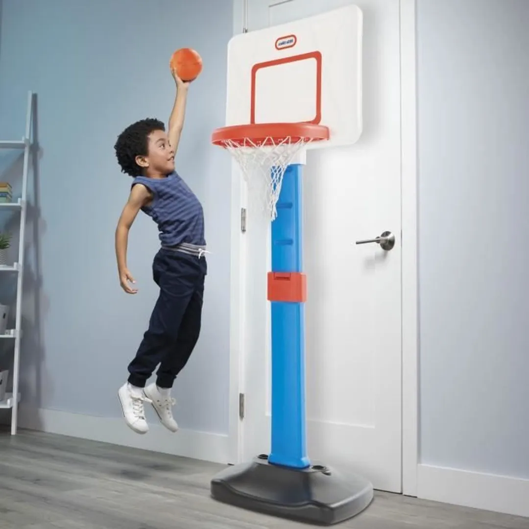 Little Tikes TotSports Easy Store Basketbalset - Blauw - afbeelding 3 van 6