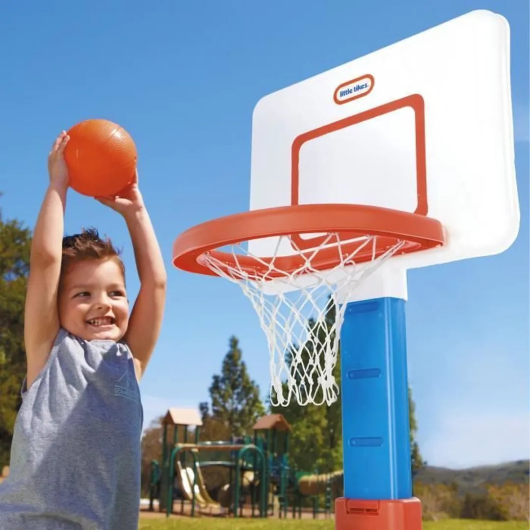 Little Tikes TotSports Easy Store Basketbalset - Blauw - afbeelding 4 van 6