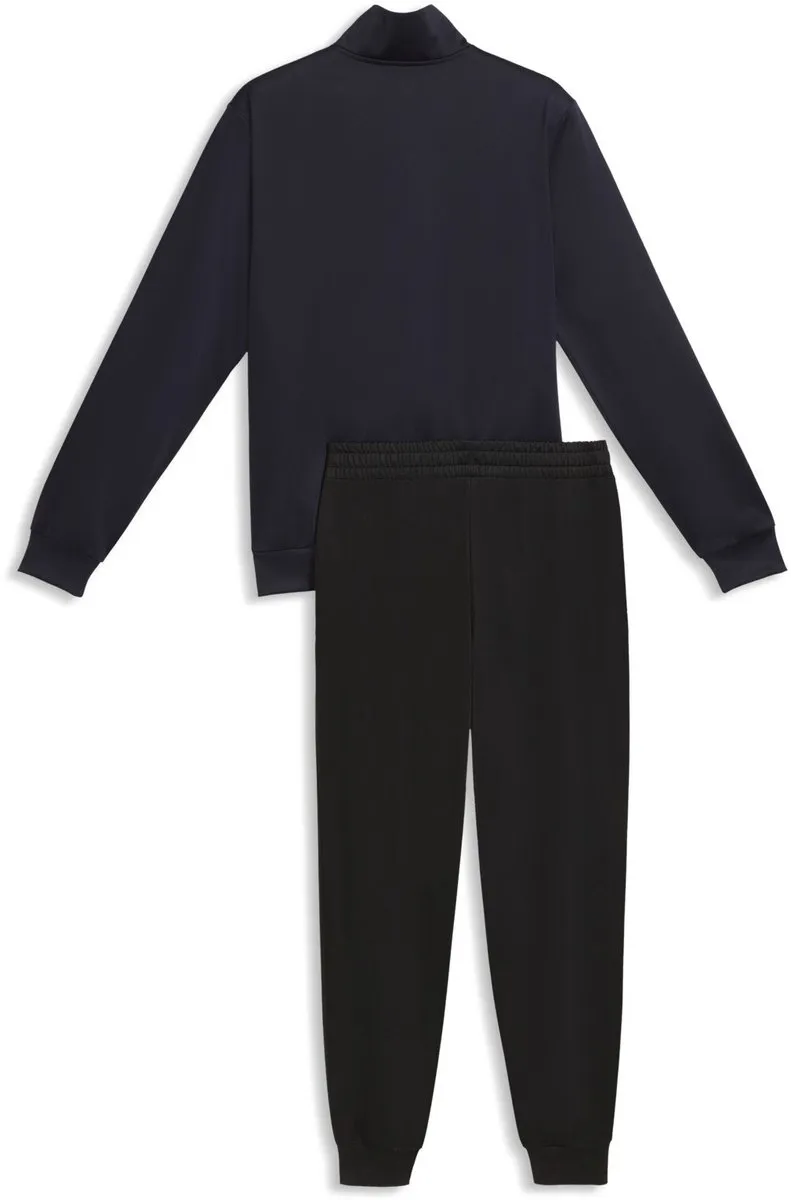 PUMA Ess No.1 Logo Poly Knitted Suit Heren Trainingspak - S - New Navy