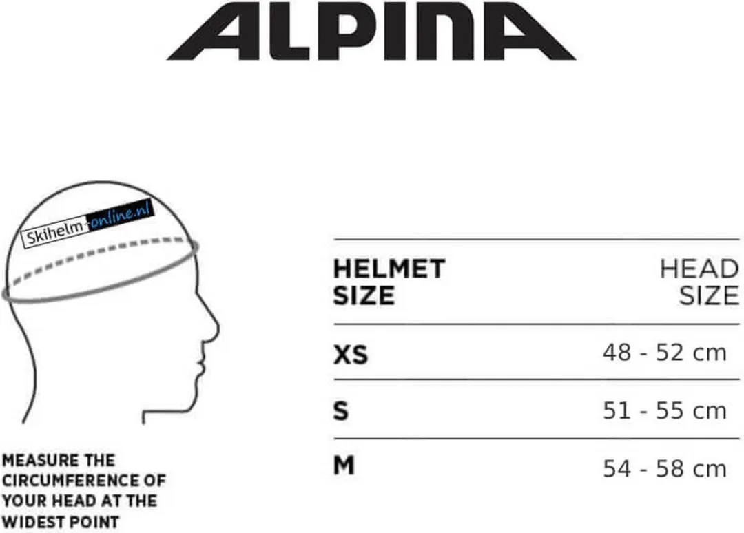 Alpina Zupo Junior Skihelm - 51-55cm Zwart