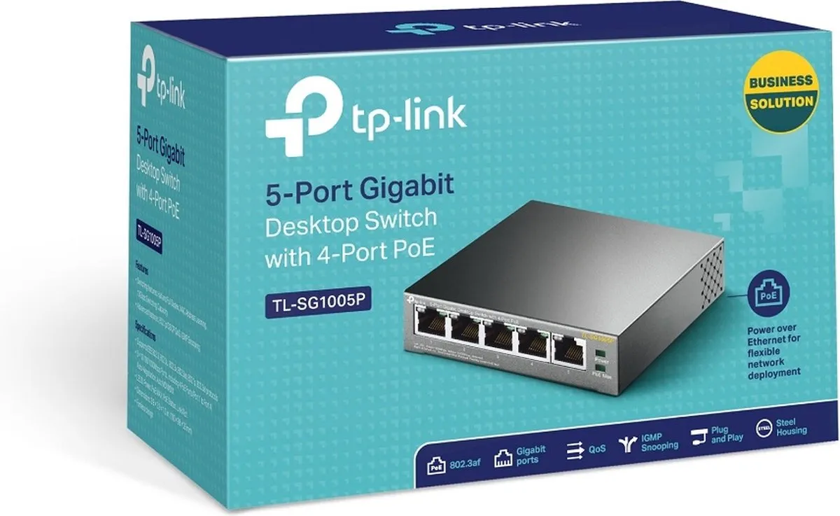 TP-Link TL-SG1005P 5-Poorts PoE Switch - 56W